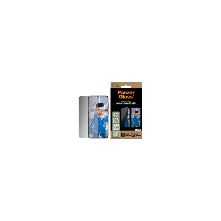 PanzerGlass ® Privacy Screen Protector Samsung Galaxy S25+ | S24+ | Ultra-Wide Fit Protector de pantalla 1 pieza(s)