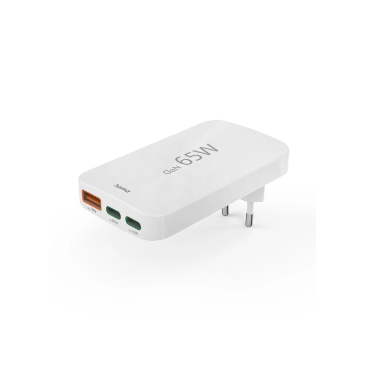 Hama 00201976 cargador de dispositivo móvil Portátil, Batería portátil, Smartphone, Tableta Blanco Corriente alterna Carga