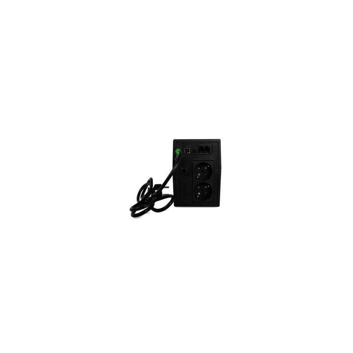 Green Cell UPS01LCD sistema de alimentación ininterrumpida (UPS) Línea interactiva 0,6 kVA 360 W 2 salidas AC