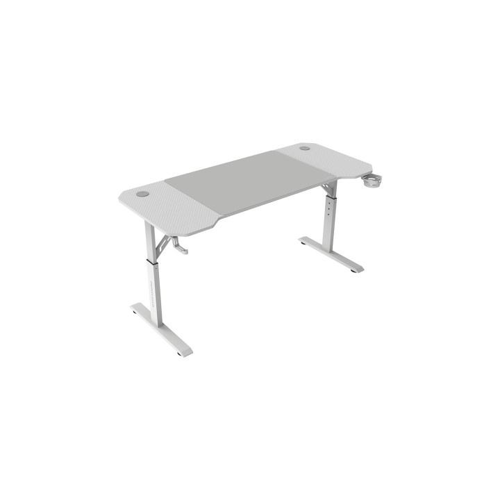 Mars Gaming MGD-ERGO140, Mesa Altura Ajustable 3 Posiciones, Superficie Ergonómica, Estructura Metálica, Alfombrilla XXL,