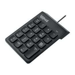 iggual Teclado numérico USB CK-NUM-19T negro