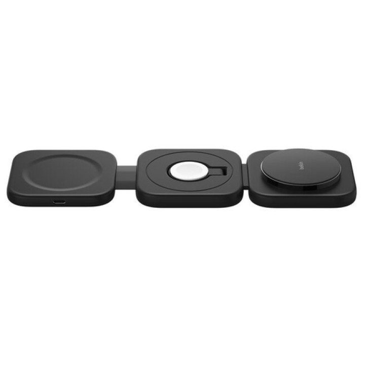 Belkin BoostCharge Pro Auriculares, Smartphone, Reloj inteligente Negro Corriente alterna, USB Cargador inalámbrico Carga