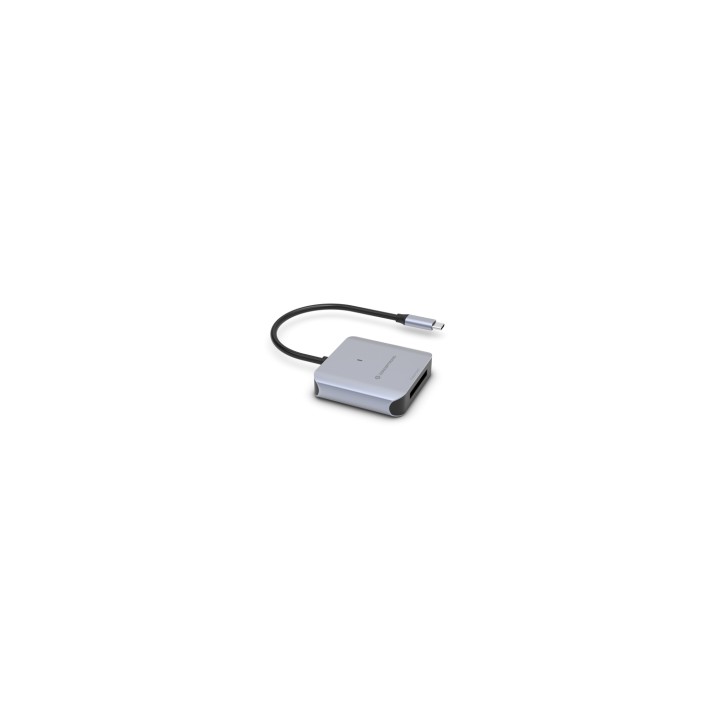 Conceptronic BIAN08G lector de tarjeta USB 3.2 Gen 2 Type-C Gris