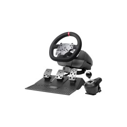 Mars Gaming MWHRSX mando y volante Negro Volante + Pedales Analógico/Digital Android, PC, PlayStation 4, Xbox Series S, Xbox