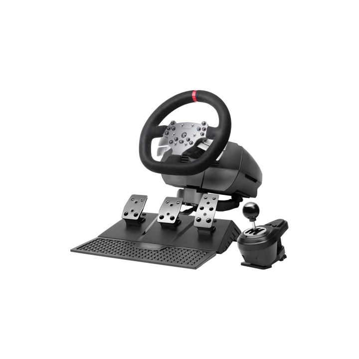Mars Gaming MWHRSX mando y volante Negro Volante + Pedales Analógico/Digital Android, PC, PlayStation 4, Xbox Series S, Xbox