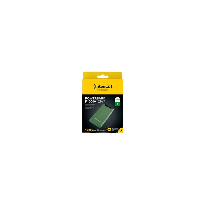 Intenso 7332037 batería externa Polímero de litio 10000 mAh Verde