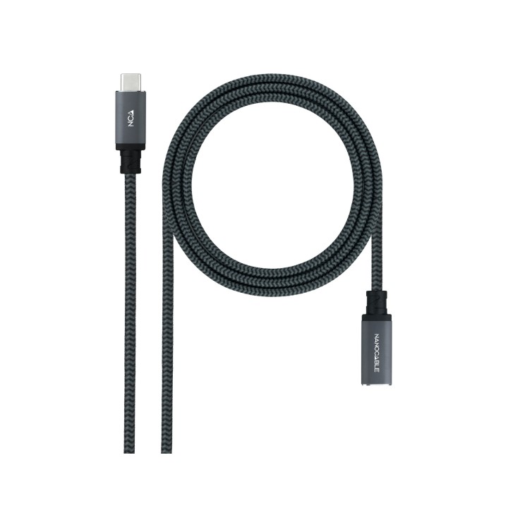 Nanocable 10.01.4500-COMB cable USB USB 3.2 Gen 2x2 0,5 m USB C Negro