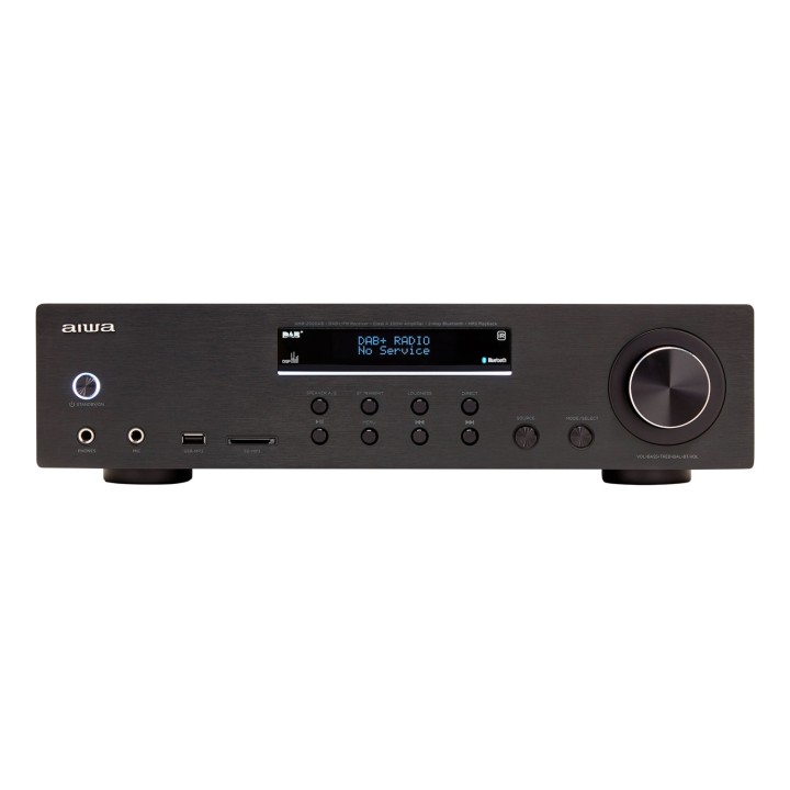 Aiwa AMR-200DAB/BK amplificador de audio 2.0 canales Hogar Negro