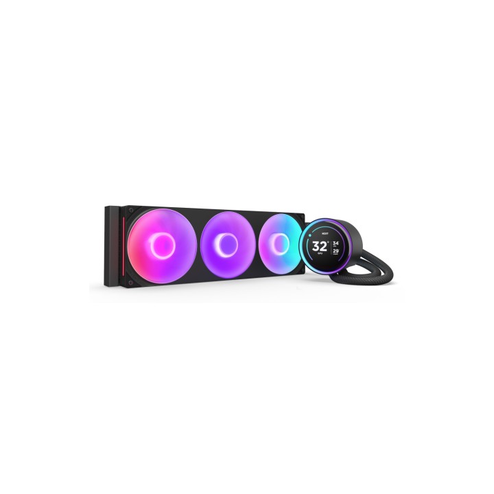 NZXT Kraken Elite 420 RGB Procesador Sistema de refrigeración líquida todo en uno 14 cm Negro 1 pieza(s)