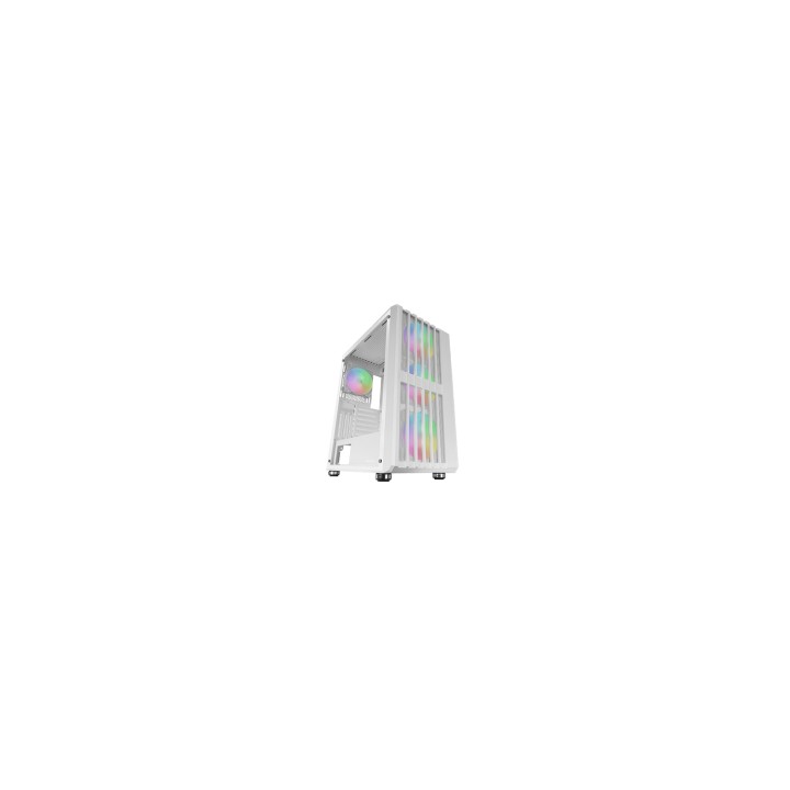 Mars Gaming MC-VAULT, Caja Gaming ATX, 4x Ventiladores ARGB 120mm, Panel Frontal Mesh con Diseño Vertical, Ventana Lateral