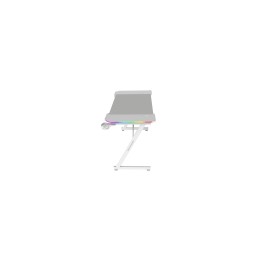 Mars Gaming MGD-X120RGB, Mesa Gaming Ergonómica, Iluminación ARGB con Mando, Fibra de Carbono, Alfombrilla XXL, Soporte