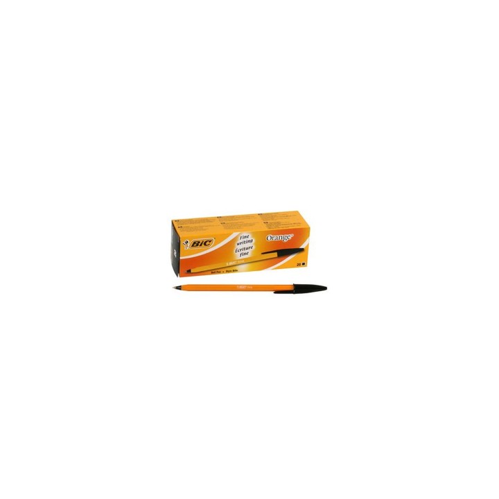 BIC Orange Fine Negro Bolígrafo Fino 20 pieza(s)