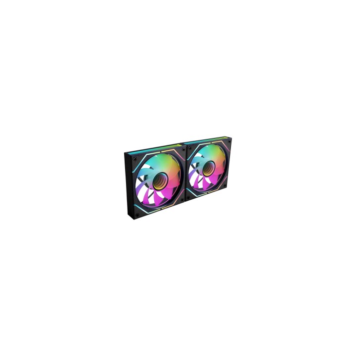 Mars Gaming MF3DPROX2R sistema de refrigeración para ordenador Carcasa del ordenador Ventilador 12 cm Negro