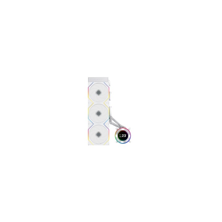 Lian Li GA II Hydroshift II LCD-C 360TL Carcasa del ordenador Sistema de refrigeración líquida todo en uno 12 cm Blanco 1