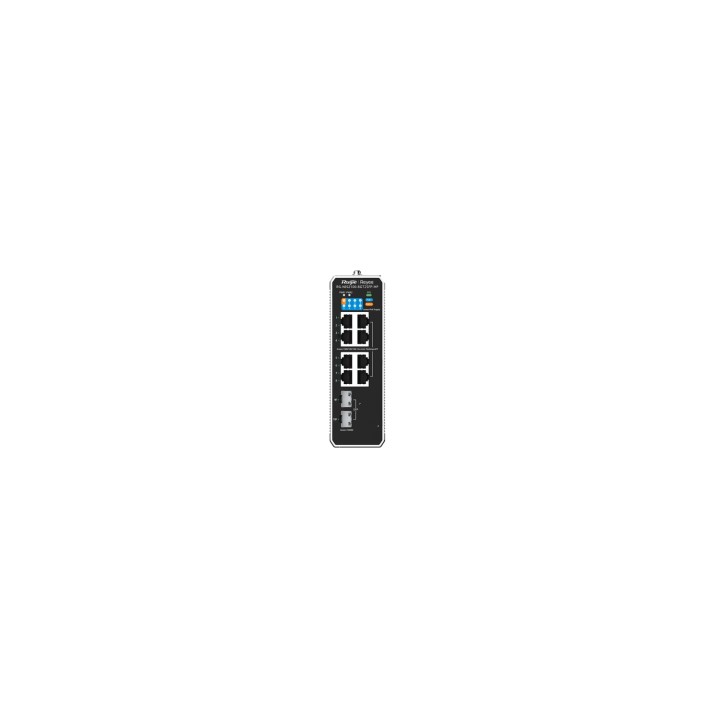 Ruijie Networks RG-NIS2100 Gestionado L2 Gigabit Ethernet (10/100/1000) Energía sobre Ethernet (PoE) Negro, Acero inoxidable