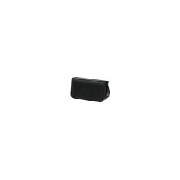 Hama CD Wallet Nylon 120, black 120 discos Negro