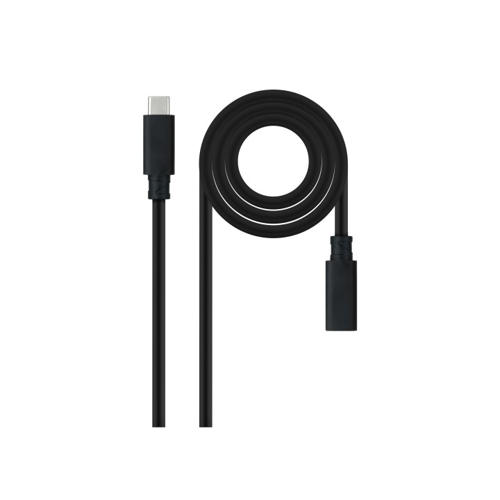 Nanocable 10.01.4500 cable USB USB 3.2 Gen 2x2 0,5 m USB C Negro