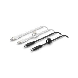 Belkin BoostCharge Pro Flex cable USB USB 2.0 1 m USB C Negro, Blanco