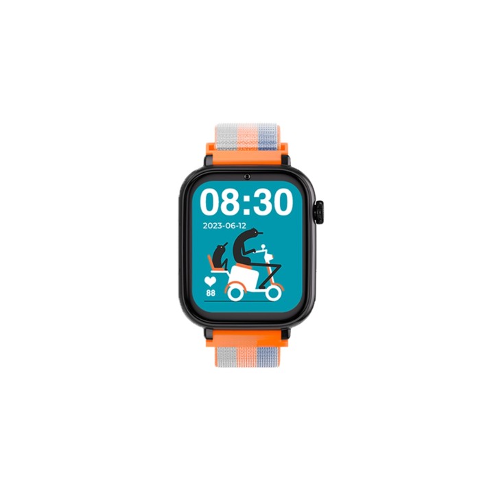 SmartWatch SaveFamily Reloj GPS SaveWatch Plus Negro Correa Tela Acid Orange