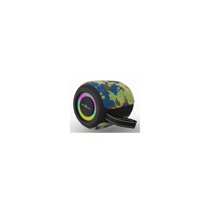 Gembird GMB Audio SPK-BT-LED-05-CM altavoz portátil o de fiesta Altavoz monofónico portátil Camuflaje 8 W