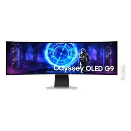 Samsung S49DG954SU pantalla para PC 124,5 cm (49") 5120 x 1440 Pixeles Dual QHD OLED Plata