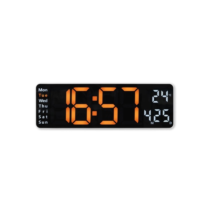 Hama Santa Cruz Reloj digital Rectángulo Negro