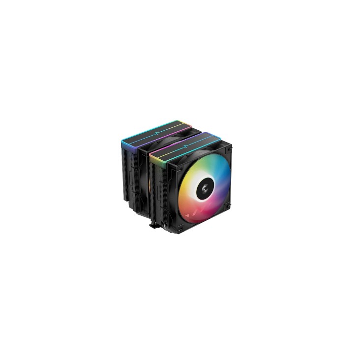 DeepCool AG620 BK ARGB V2 Conjunto de chips, Placa base Refrigerador de aire 12 cm Negro 1 pieza(s)