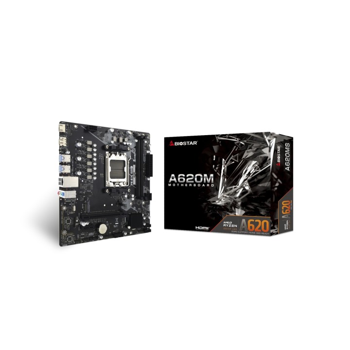 Biostar A620MS placa base AMD A620 Zócalo AM5 micro ATX