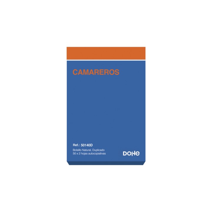 DOHE 50140D registro comercial (libro) Azul, Naranja 100 hojas