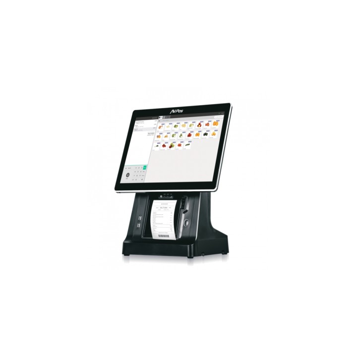 AVPos AVP-K6000B-I5-8128 Terminal Punto Venta (TPV) 38,1 cm (15") 1024 x 768 Pixeles Pantalla táctil