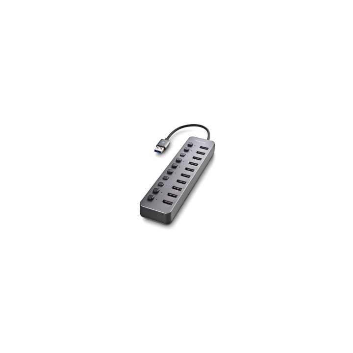 NGS IHUB 10 USB 3.2 Gen 1 (3.1 Gen 1) Type-A 5000 Mbit/s Negro