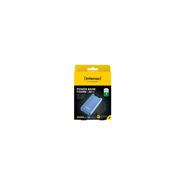 Intenso 7332055 batería externa Polímero de litio 20000 mAh Azul