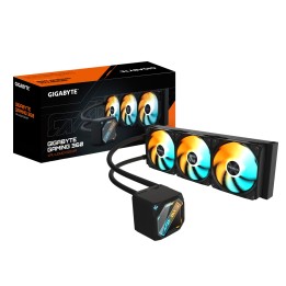GIGABYTE GAMING 360 Refrigeración Líquida para CPU - 3x120 mm Ventiladores ARGB, Mecanismo de enclavamiento deslizante,