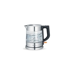 Severin WK 3468 tetera eléctrica 1 L 2200 W Negro, Acero inoxidable, Transparente