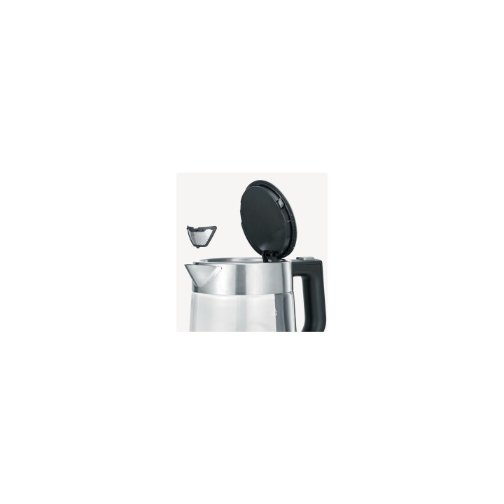 Severin WK 3468 tetera eléctrica 1 L 2200 W Negro, Acero inoxidable, Transparente
