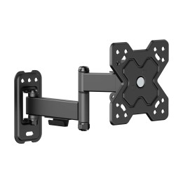AISENS Soporte Eco Giratorio, Inclinable y Nivelable para Monitor/TV 20kg (3 Pivotes) de 13"-32", Negro