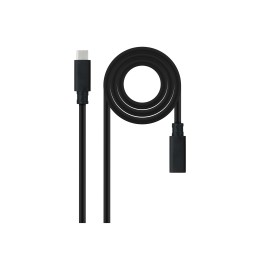 Nanocable 10.01.4501 cable USB USB 3.2 Gen 2x2 1 m USB C Negro