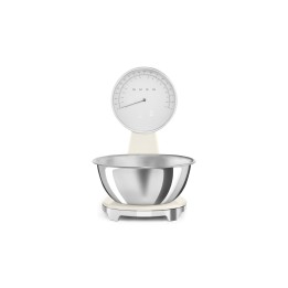 Smeg KSF01CRWW báscula de cocina Cromo, Crema de color Encimera Báscula electrónica de cocina