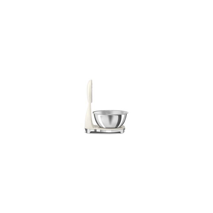 Smeg KSF01CRWW báscula de cocina Cromo, Crema de color Encimera Báscula electrónica de cocina