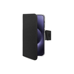 Celly WALLY1081 funda para teléfono móvil 17,5 cm (6.9") Funda cartera Negro