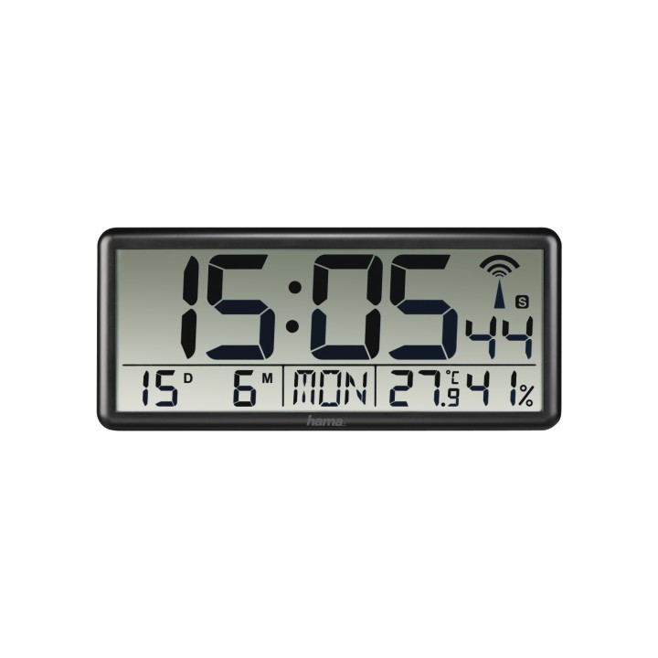 Hama Jumbo Reloj digital Rectángulo Negro