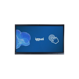 iggual ORCHID 75 Panel plano interactivo 190,5 cm (75") LED Wifi 400 cd / m² 4K Ultra HD Negro Pantalla táctil Procesador