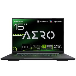 GIGABYTE AERO X16 1VH93ESC64AH Copilot+ PC AMD Ryzen AI 7 350 Portátil 40,6 cm (16") WQXGA 32 GB DDR5-SDRAM 1 TB SSD NVIDIA