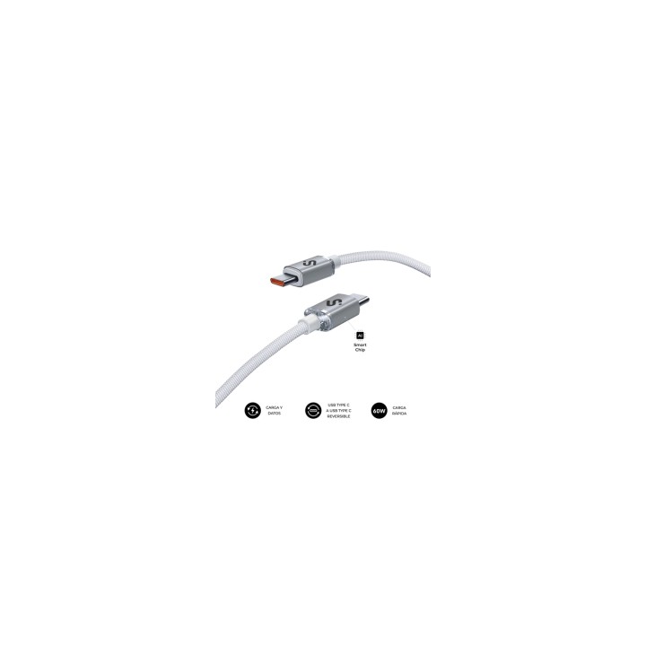 SUBBLIM CABLE OPTIMUS 60W C-C 1m WHITE