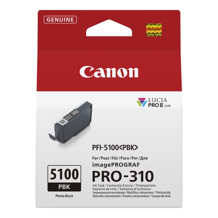 Canon PFI-5100 PBK cartucho de tinta 1 pieza(s) Original Foto negro