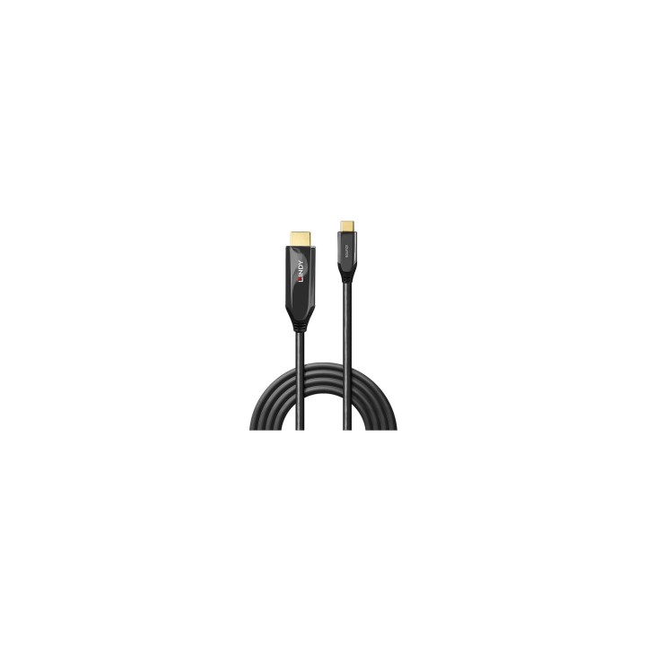 Lindy 43369 adaptador de cable de vídeo 3 m USB Tipo C HDMI tipo A (Estándar) Negro