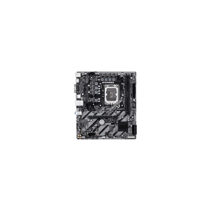 GIGABYTE H810M H Placa base - Procesadores Intel Core Ultra (Serie 2), VRM de 4+1+2 fases, hasta 6400 MHz DDR5, 1xPCIe 4.0 M.2,