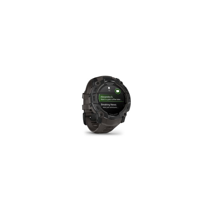 Garmin Instinct 3 AMOLED 3,3 cm (1.3") 50 mm Digital 416 x 416 Pixeles Pantalla táctil Negro GPS (satélite)