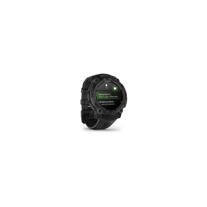 Garmin Instinct 3 AMOLED 3,05 cm (1.2") 45 mm Digital 390 x 390 Pixeles Pantalla táctil Negro GPS (satélite)