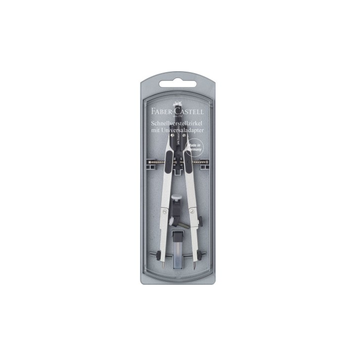 Faber-Castell 174014 compás Negro, Acero inoxidable 1 pieza(s)